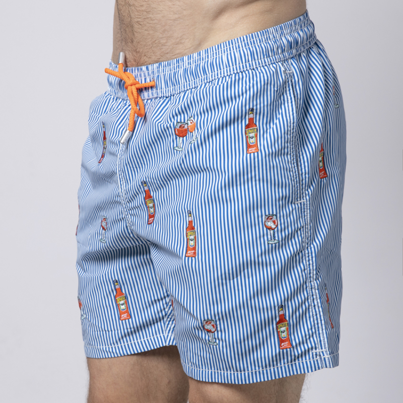 MC2 SAINT BARTH - Maillot de bain Aperol Spritz à rayures 2