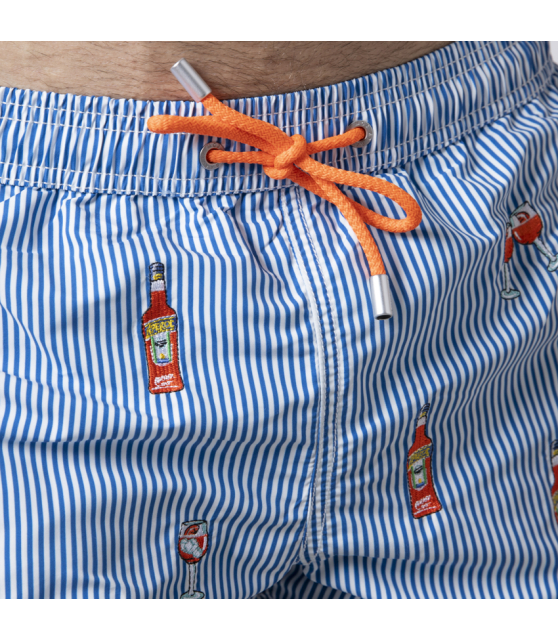 MC2 SAINT BARTH - Maillot de bain Aperol Spritz à rayures