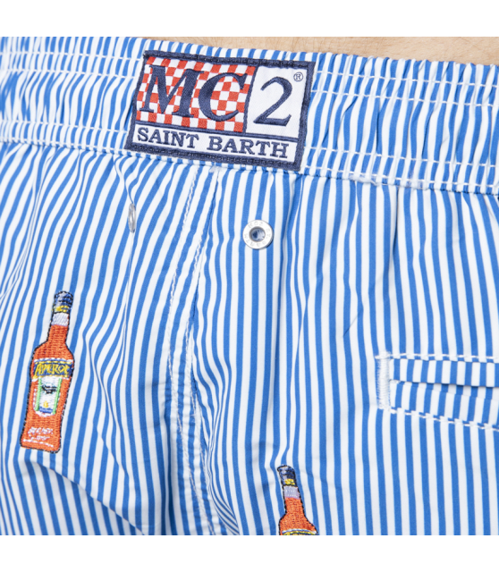 MC2 SAINT BARTH - Maillot de bain Aperol Spritz à rayures