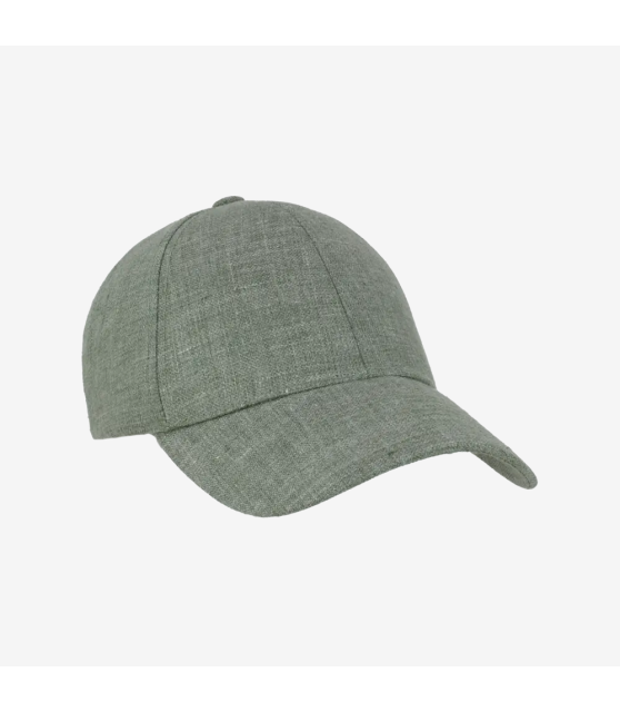 VARSITY - Casquette vert pistache en lin