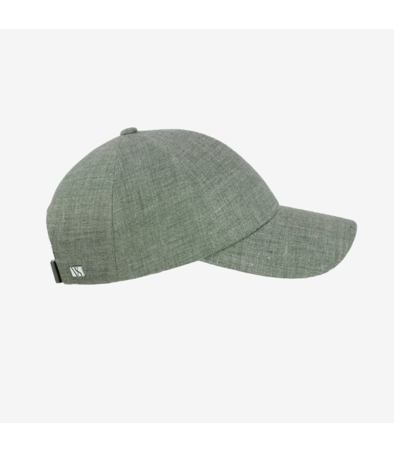 VARSITY - Casquette vert pistache en lin