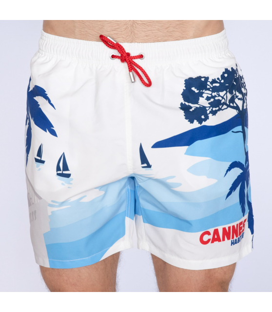 MC2 SAINT BARTH - Maillot de bain blanc Cannes Postcard