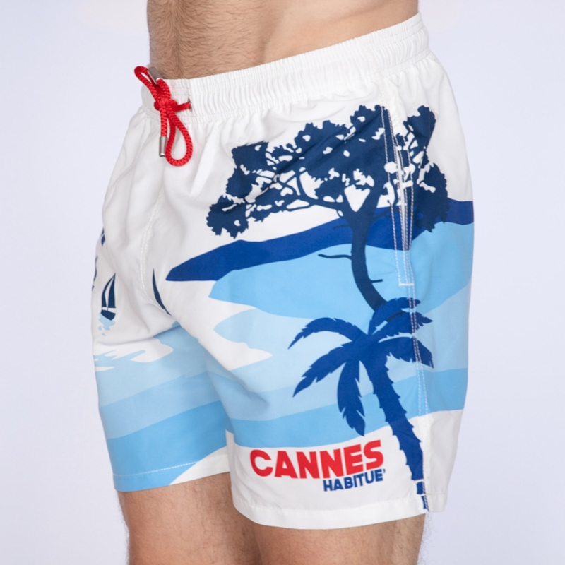 MC2 SAINT BARTH - Maillot de bain blanc Cannes Postcard 2