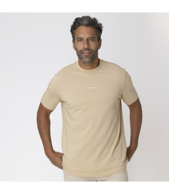 KARL LAGERFELD - T-shirt beige à logo