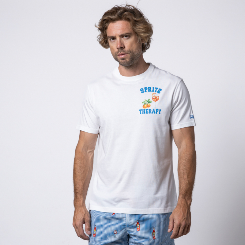 MC2 SAINT BARTH - T-shirt blanc Spritz Therapy