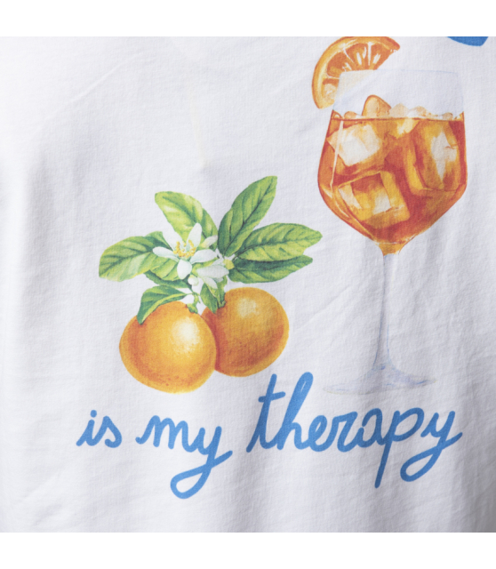MC2 SAINT BARTH - T-shirt blanc Spritz Therapy