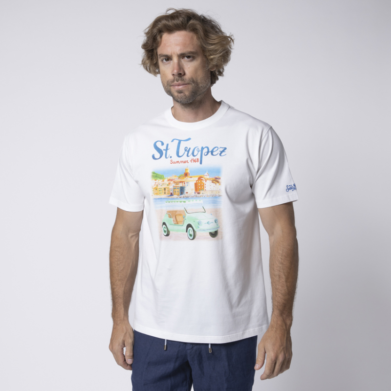 MC2 SAINT BARTH - T-shirt blanc St. Tropez