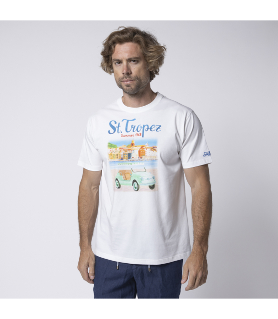MC2 SAINT BARTH - T-shirt blanc St. Tropez