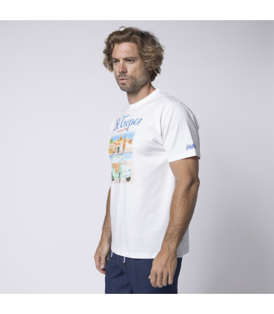 MC2 SAINT BARTH - T-shirt blanc St. Tropez