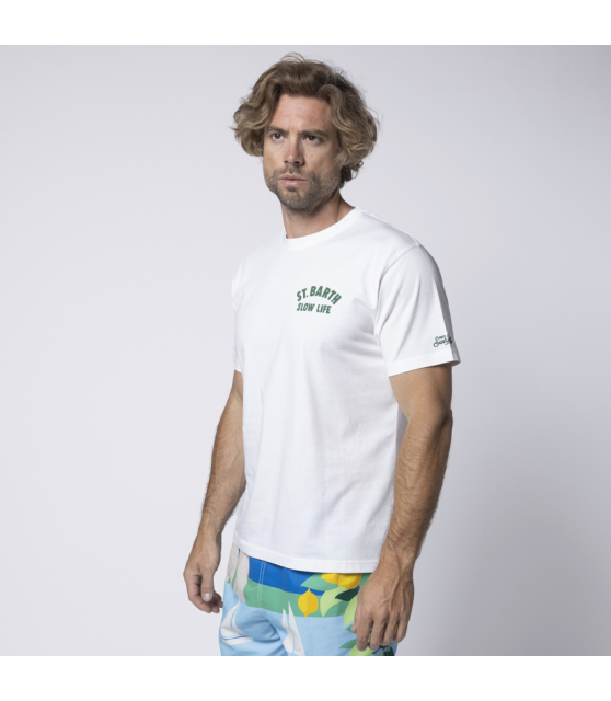 MC2 SAINT BARTH - T-shirt blanc Slow Life