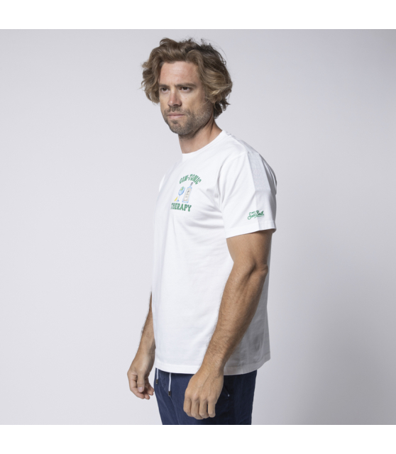 MC2 SAINT BARTH - T-shirt blanc Gin Tonic Therapy