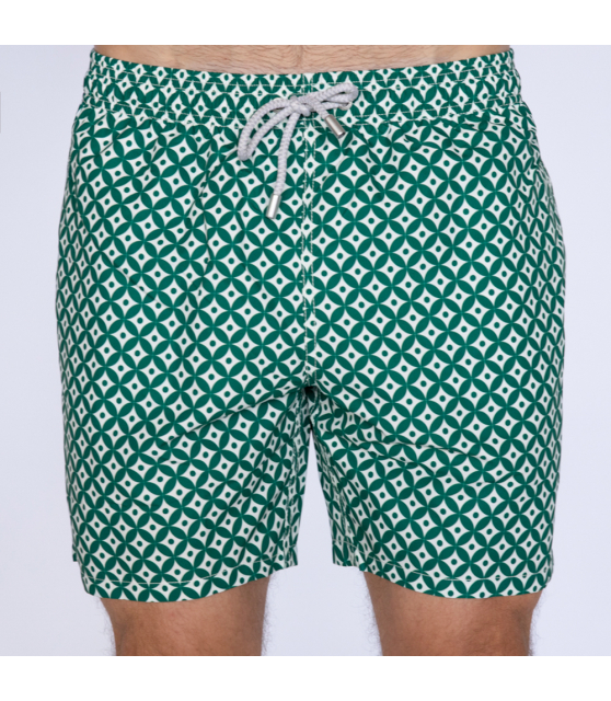 MC2 SAINT BARTH - Maillot de bain motifs géométriques verts