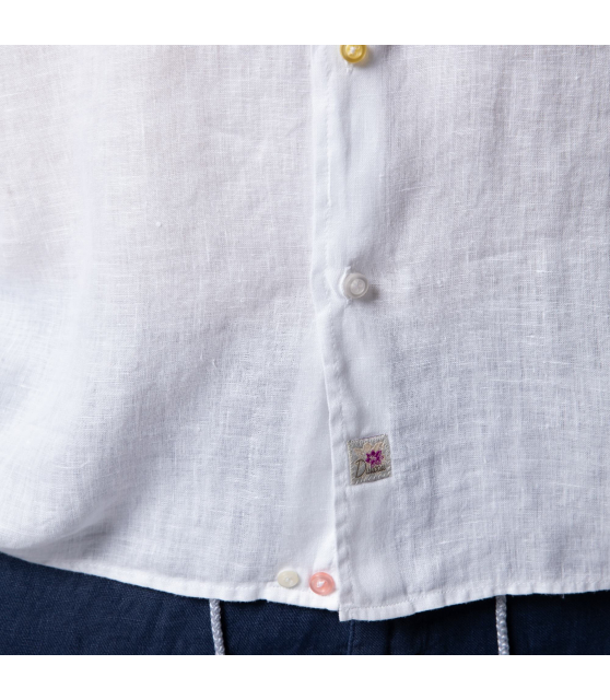 DUNCAN - Chemise blanche NISO en lin