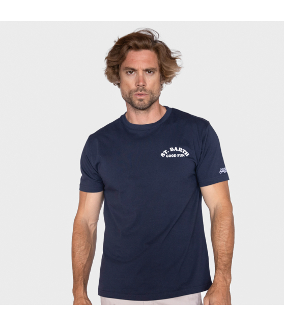 MC2 SAINT BARTH - T-shirt bleu marine Banana Love