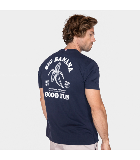 MC2 SAINT BARTH - T-shirt bleu marine Banana Love