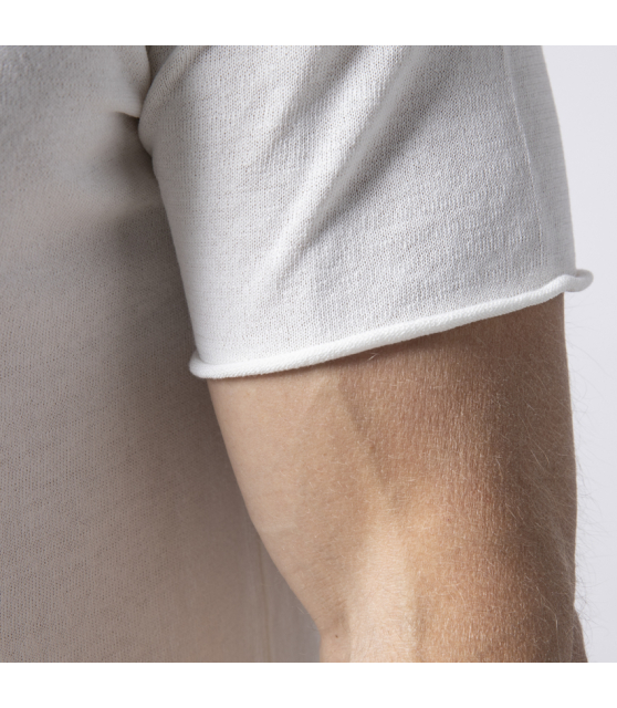 DUNCAN - T-shirt blanc à col rond