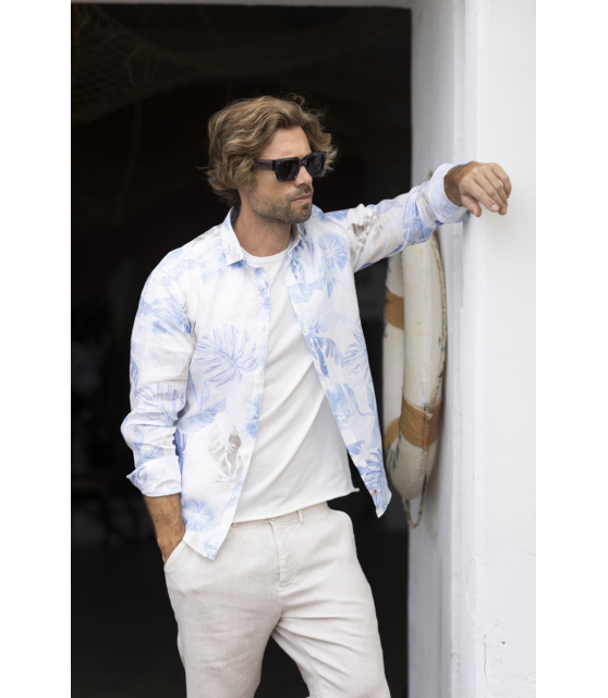 DUNCAN - T-shirt blanc à col rond