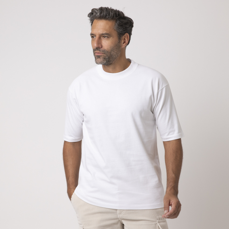 DUNCAN - T-shirt blanc ras-du-cou