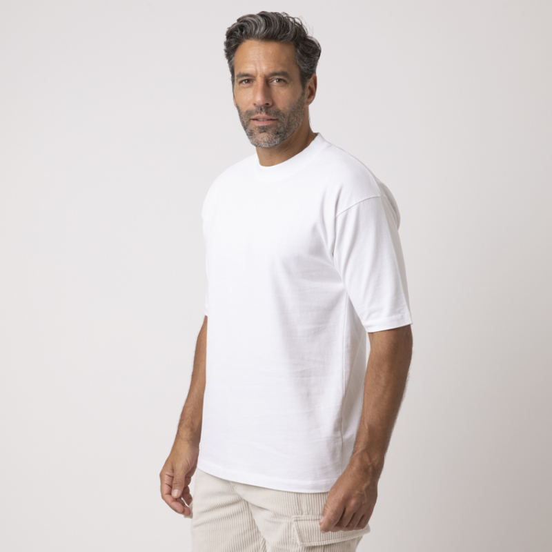 DUNCAN - T-shirt blanc ras-du-cou 2