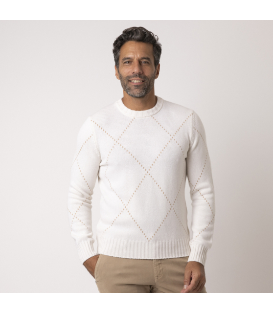 GRAN SASSO - Pull crème en cachemire