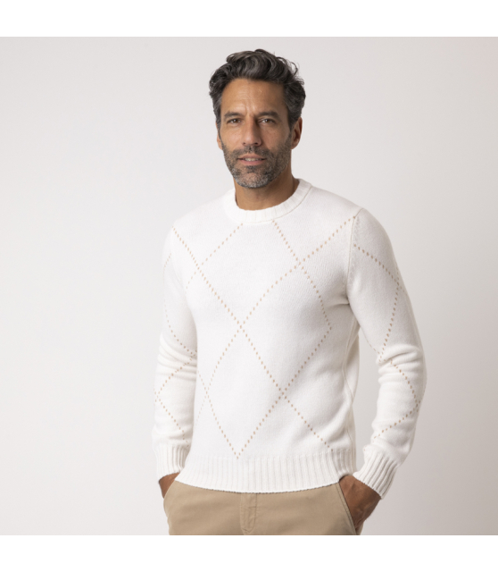 GRAN SASSO - Pull crème en cachemire