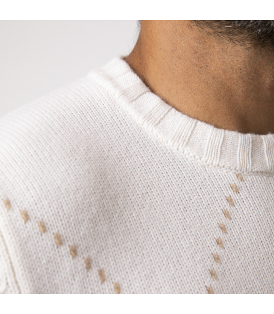 GRAN SASSO - Pull crème en cachemire