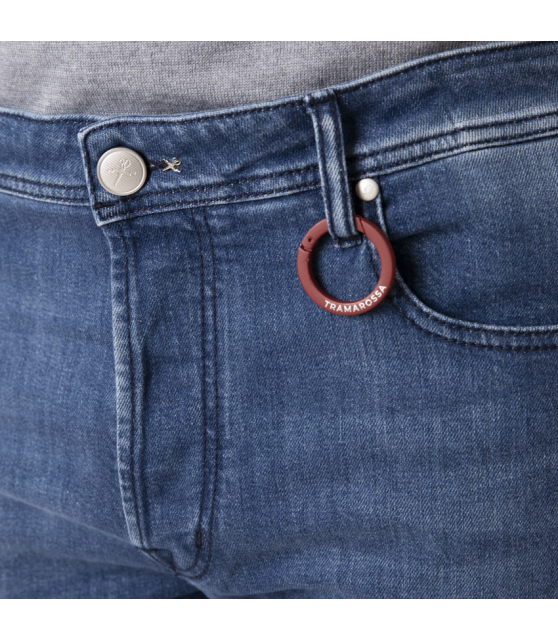 TRAMAROSSA - Jean DANTE bleu moyen délavé