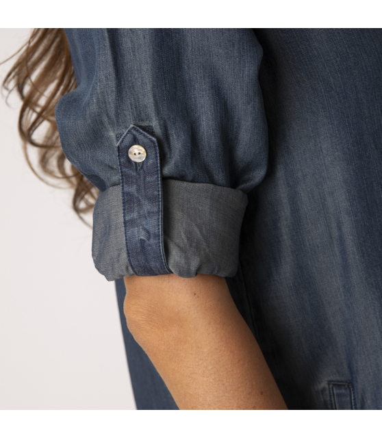 BELLA DAHL - Robe chemise effet denim