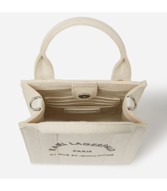 KARL LAGERFELD - PETIT SAC CABAS CRÈME