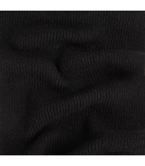 KARL LAGERFELD - Echarpe noire en crochet K/SIGNATURE