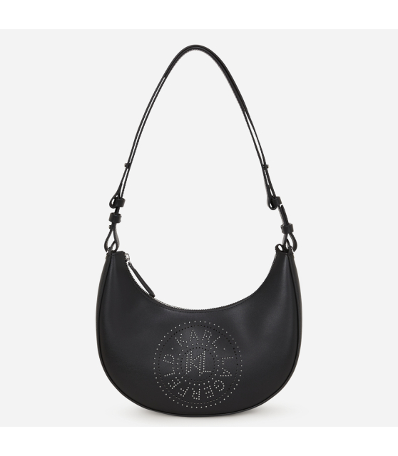 KARL LAGERFELD - SAC LUNE NOIR K/CIRCLE CLOUTÉ