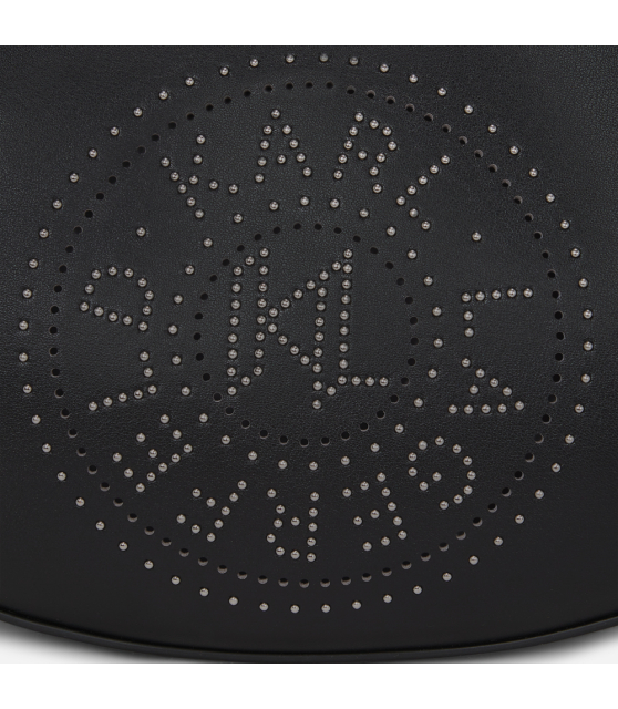 KARL LAGERFELD - SAC LUNE NOIR K/CIRCLE CLOUTÉ