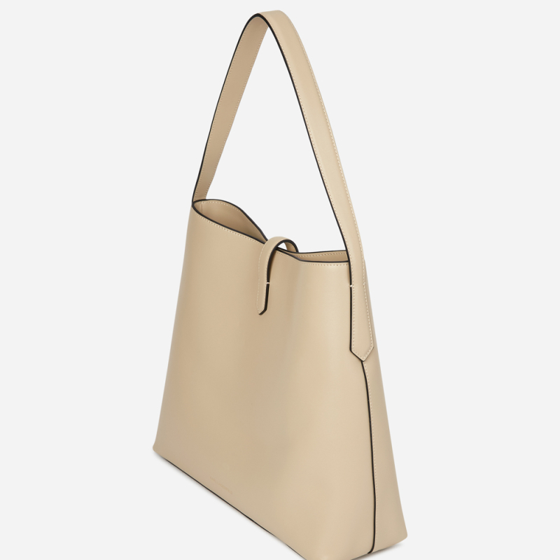 KARL LAGERFELD - Sac besace beige avec cadenas K/AUTOGRAPH 2