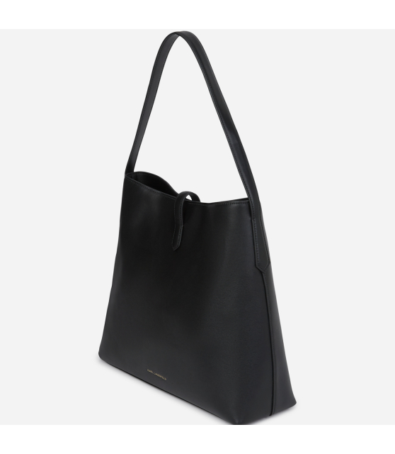 KARL LAGERFELD - Sac besace noir avec cadenas K/AUTOGRAPH