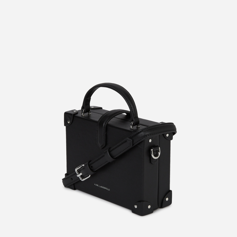 KARL LAGERFELD - Sacoche noire avec cadenas K/AUTOGRAPH 2