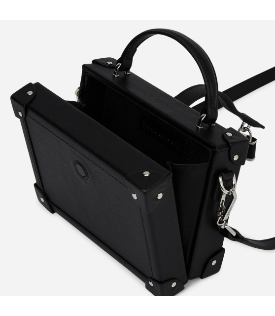 KARL LAGERFELD - Sacoche noire avec cadenas K/AUTOGRAPH