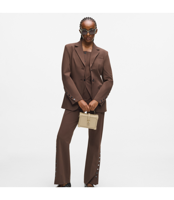 KARL LAGERFELD - Sacoche beige avec cadenas K/AUTOGRAPH