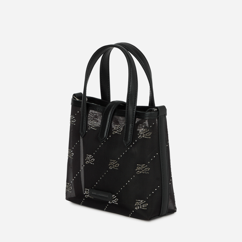 KARL LAGERFELD - Tote bag à strass avec cadenas K/AUTOGRAPH 2