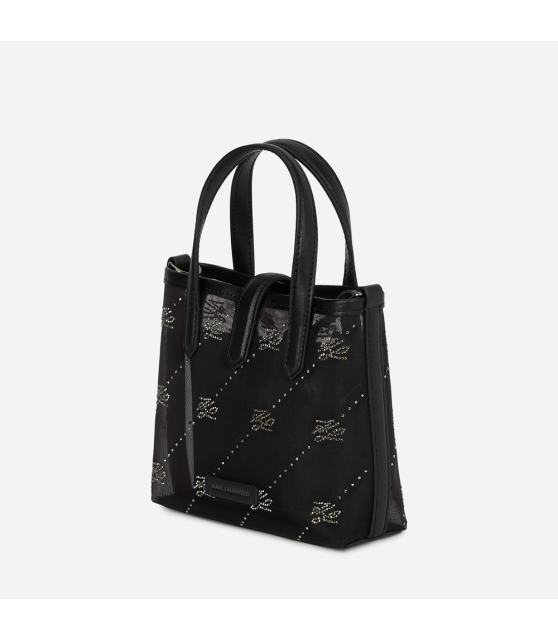 KARL LAGERFELD - Tote bag à strass avec cadenas K/AUTOGRAPH