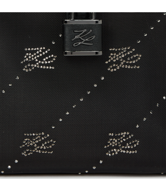 KARL LAGERFELD - Tote bag à strass avec cadenas K/AUTOGRAPH