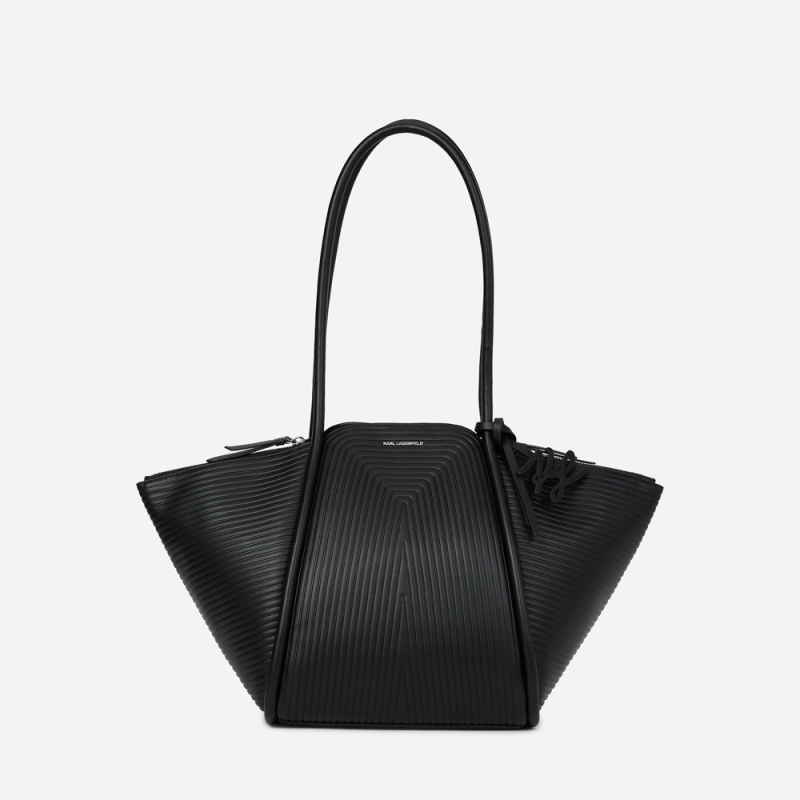 KARL LAGERFELD - TOTE BAG NOIR K/WELLEN
