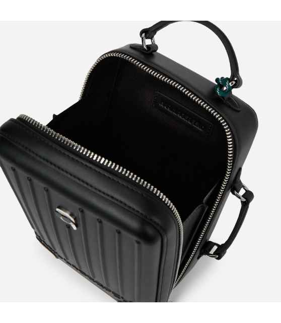 KARL LAGERFELD - Sac bandoulière noir valise Ikon