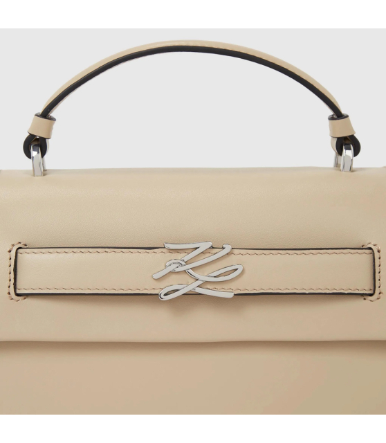 KARL LAGERFELD - Petit sac à main beige K/Autograph