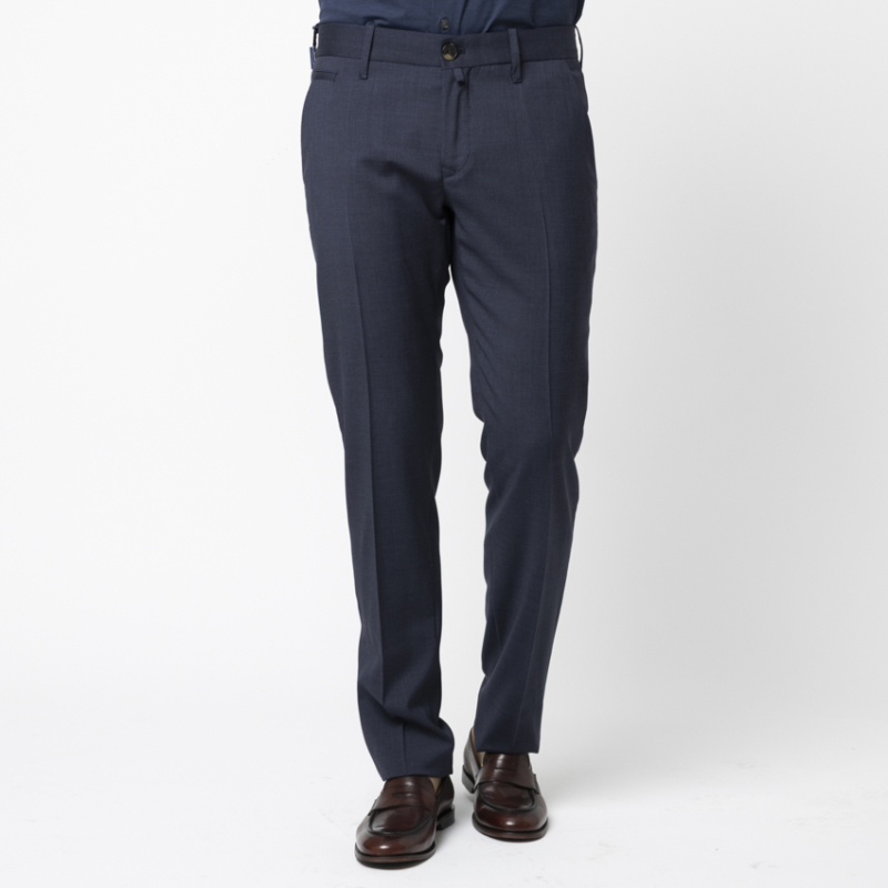 JACOB COHËN - Pantalon BOBBY bleu marine en laine vierge