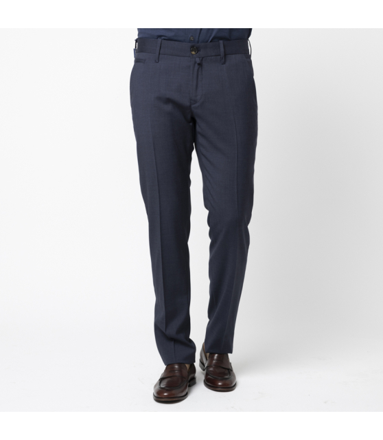 JACOB COHËN - Pantalon BOBBY bleu marine en laine vierge