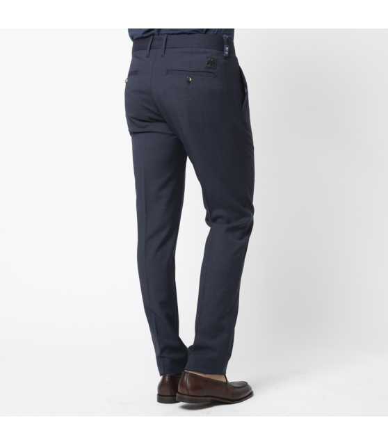 JACOB COHËN - Pantalon BOBBY bleu marine en laine vierge