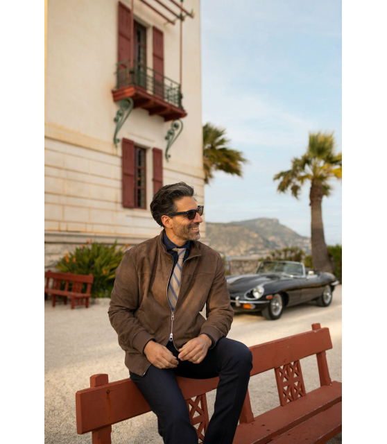 JACOB COHËN - Pantalon BOBBY bleu marine en laine vierge