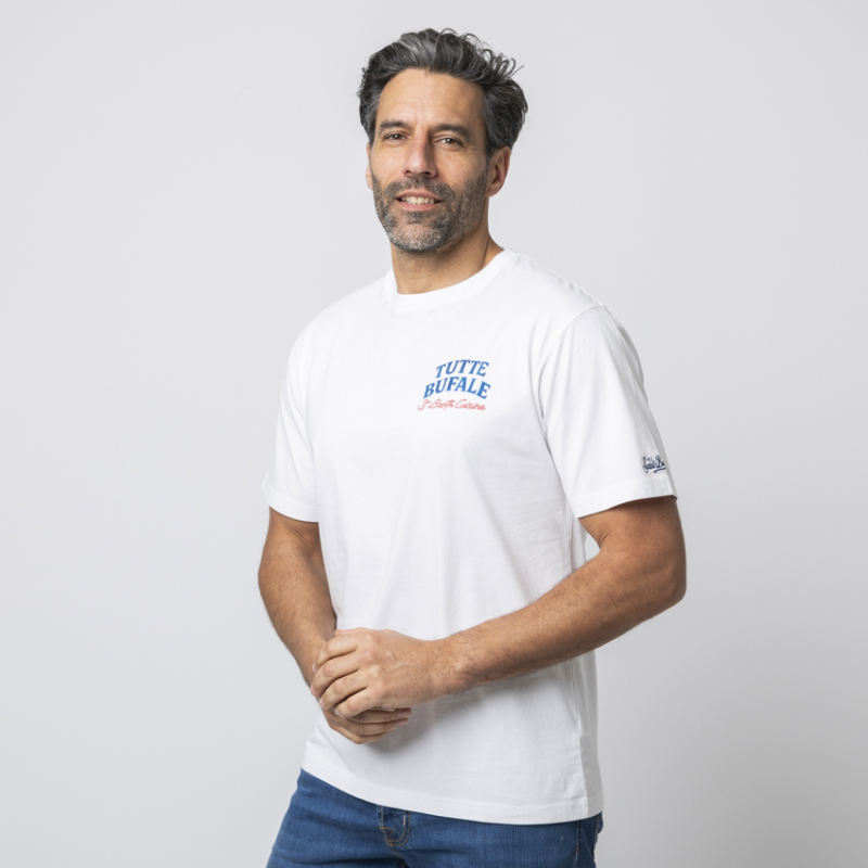 MC2 SAINT BARTH - T-shirt blanc Tutte Bufale 2