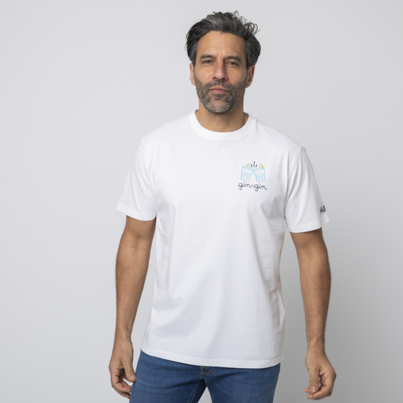 MC2 SAINT BARTH - T-shirt blanc Gin-Gin