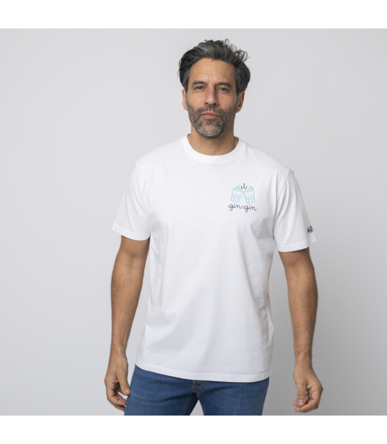 MC2 SAINT BARTH - T-shirt blanc Gin-Gin
